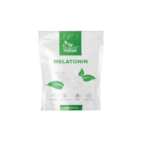 Raw Powders Melatonina 1mg 200 Tablete